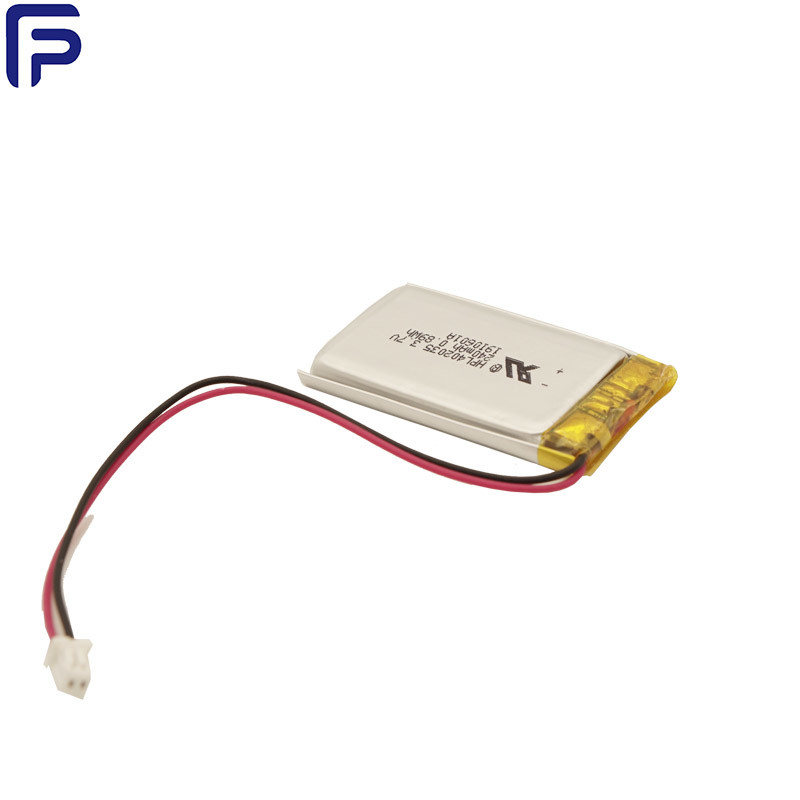 3.7 V Bluetooth  Rechargeable Lithium Polymer Battery 260mAh For Medical Device ODM